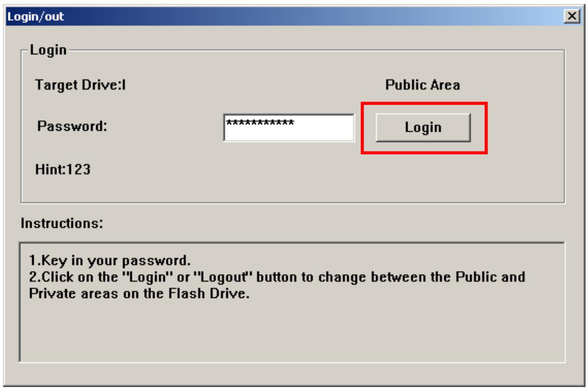 TRANSCEND MP650 - Log In / Log Out - 2