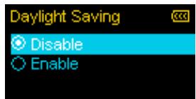 TRANSCEND MP650 - Daylight Saving Time (DST) - 3