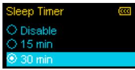 TRANSCEND MP650 - Sleep Timer - 4