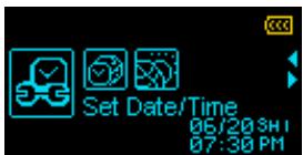 TRANSCEND MP650 - Set Date / Time - 2