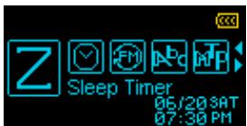 TRANSCEND MP650 - Sleep Timer - 1