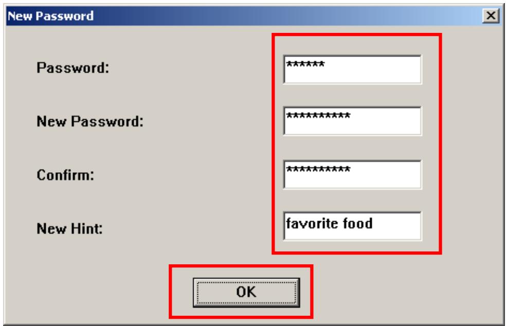 TRANSCEND MP650 - Changing your Password - 2