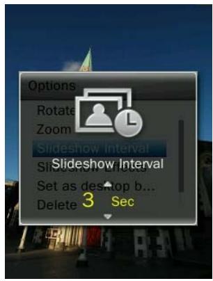 TRANSCEND MP860 - Slideshow Interval - 2