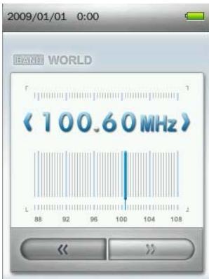 TRANSCEND MP860 - Selecting a Radio Station - 1