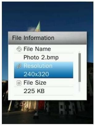 TRANSCEND MP860 - File Information - 2