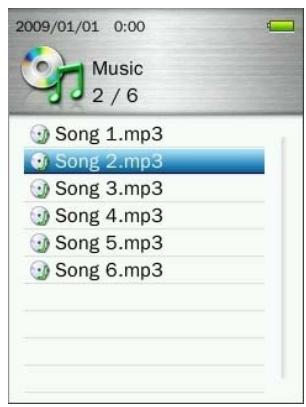 TRANSCEND MP860 - Playing Audio Files - 2