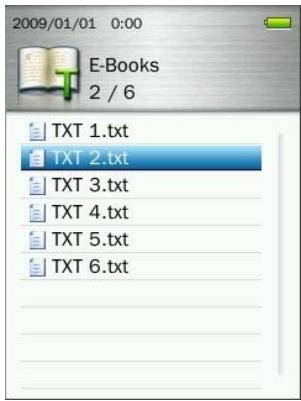 TRANSCEND MP860 - Reading E-Books and Text files - 2
