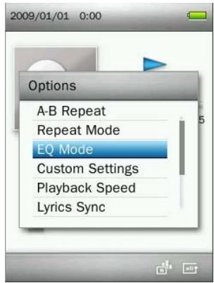 TRANSCEND MP860 - Equalizer (EQ) Mode - 1