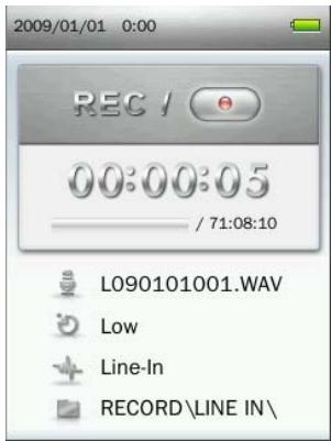 TRANSCEND MP860 - Line-in Recording - 1