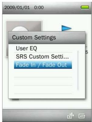 TRANSCEND MP860 - Fade In / Fade Out: - 1