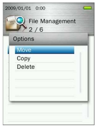 TRANSCEND MP860 - Moving &amp; Copying Files / Folders - 1