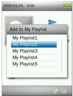 TRANSCEND MP860 - Add to My Playlist - 2