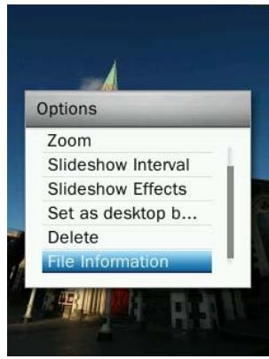 TRANSCEND MP860 - File Information - 1
