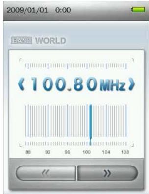 TRANSCEND MP860 - Selecting a Radio Station - 2