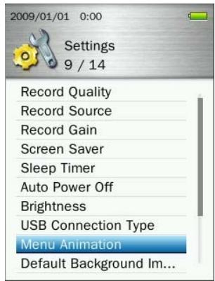 TRANSCEND MP860 - Menu Animation - 1