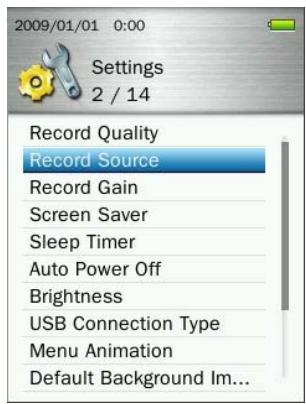 TRANSCEND MP860 - Record Source - 1