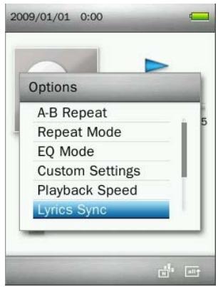 TRANSCEND MP860 - Lyrics Sync - 1