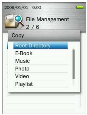 TRANSCEND MP860 - Moving &amp; Copying Files / Folders - 6