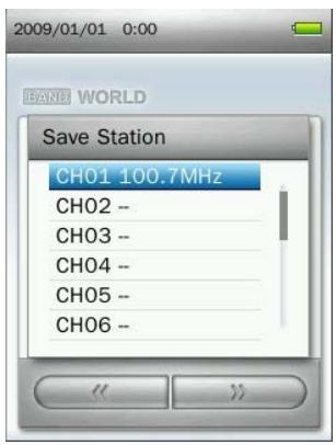 TRANSCEND MP860 - Saving a Radio Station - 4