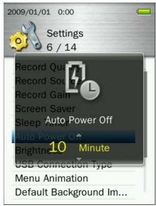TRANSCEND MP860 - Auto Power Off - 2