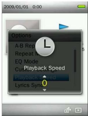 TRANSCEND MP860 - Playback Speed - 2