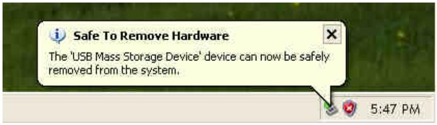 TRANSCEND PF700 - Proper removal of your Photo Frame (from Windows): - 1