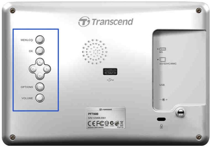 TRANSCEND PF700 - Navigation Buttons - 1