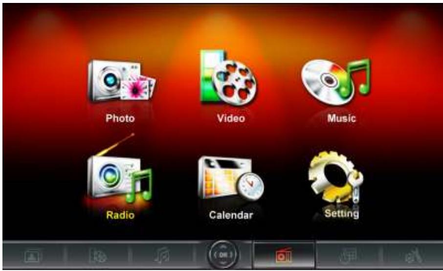 TRANSCEND PF720 - The Home Menu - 1