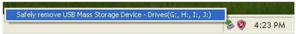TRANSCEND PF720 - Proper removal of your Photo frame (from Windows): - 1