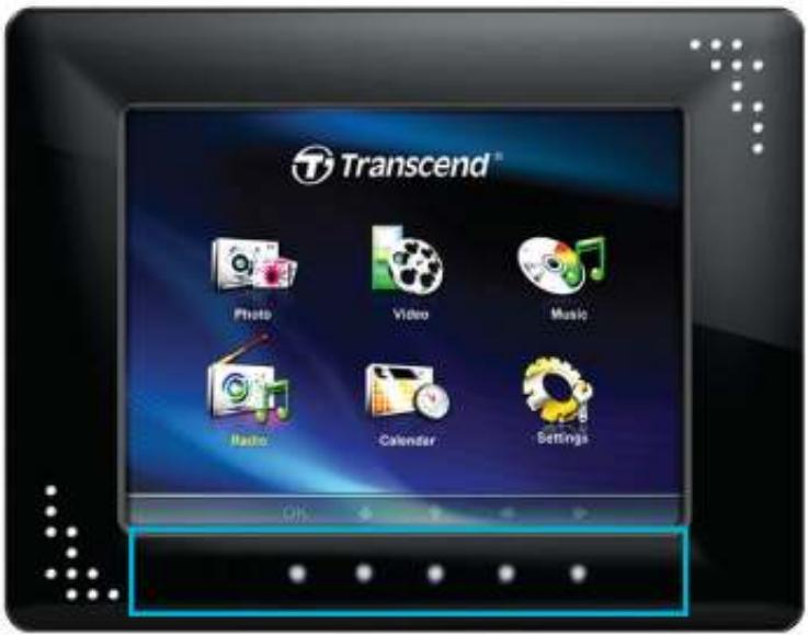 TRANSCEND PF810 - Menu Buttons - 1
