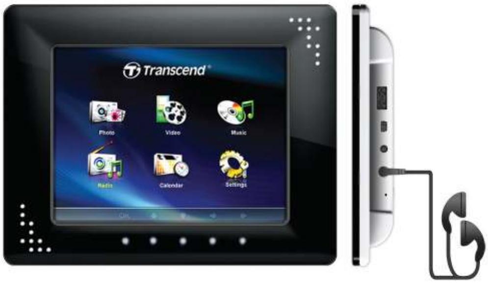 TRANSCEND PF810 - ■ Built-in speakers and headphones - 1