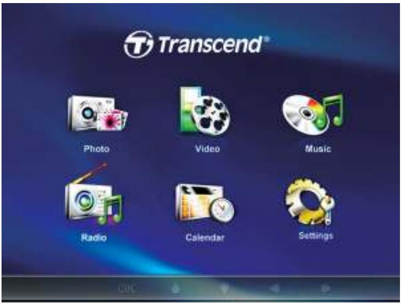 TRANSCEND PF810 - The Home Menu - 1
