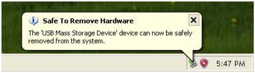 TRANSCEND PF810 - Proper removal of your Photo Frame (from Windows): - 2