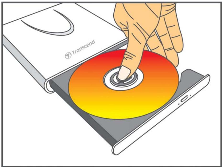 TRANSCEND PORTABLE DVD WRITER - Ejecting a Disc - 3