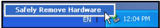 TRANSCEND STOREJET 18M - Removing the StoreJet® 18 in Windows® - 1
