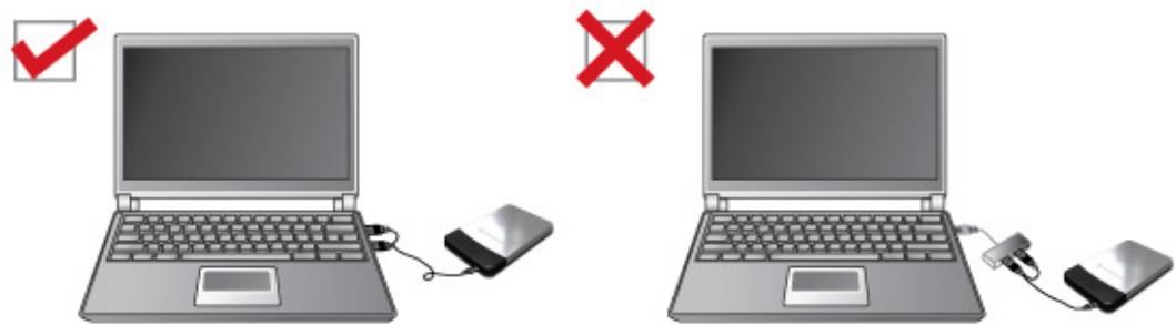 TRANSCEND STOREJET 25C - My computer does not recognize the StoreJet 25 - 1