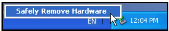 TRANSCEND STOREJET 25M - Removing the StoreJet® 25 in Windows® - 1