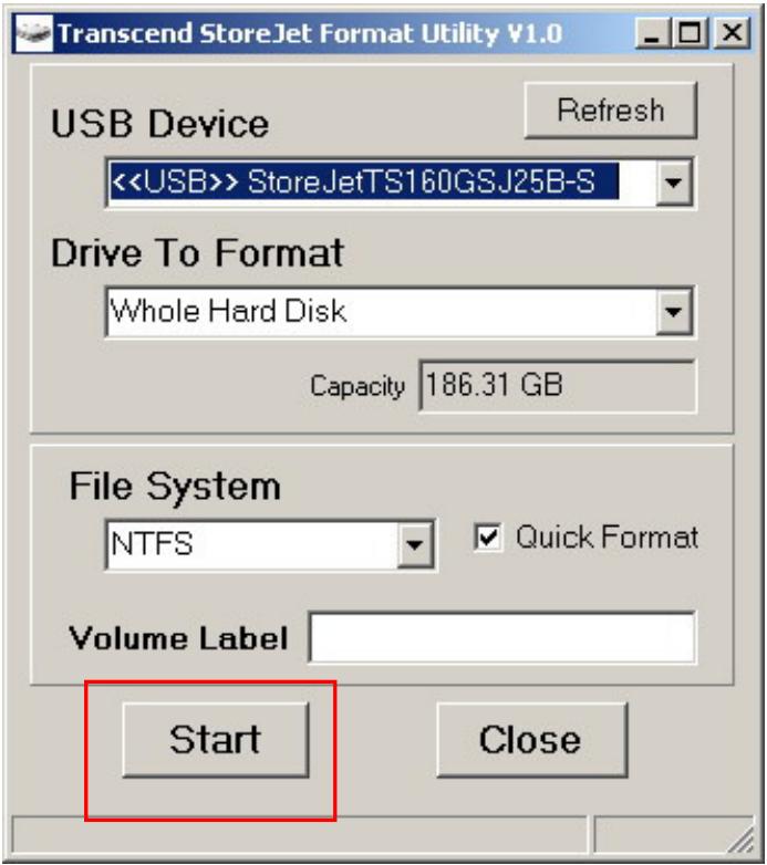TRANSCEND STOREJET 25M2 - WindowsXP - 2