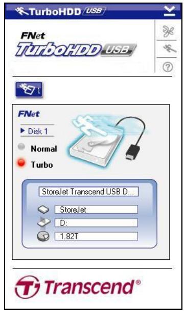 TRANSCEND STOREJET 35T - TurboHDD USB Mode - 2