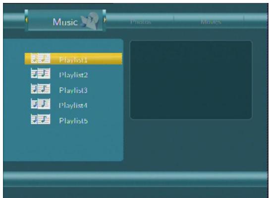 EMTEC HDD MOVIE CUBE R100 - Playlist Menu - 1