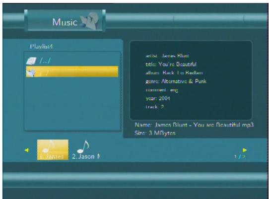 EMTEC HDD MOVIE CUBE R100 - Playlist Menu - 2