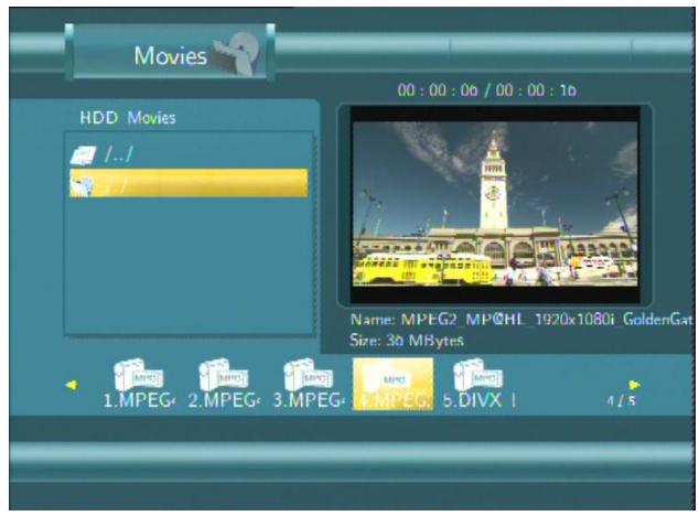 EMTEC HDD MOVIE CUBE R100 - Browsing Movies - 1