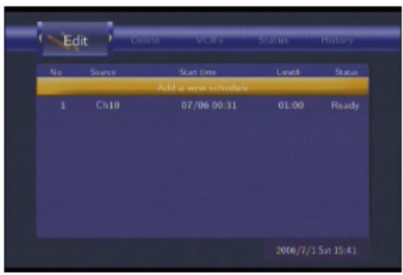 EMTEC HDD MOVIE CUBE R100 - Editing Schedule - 1