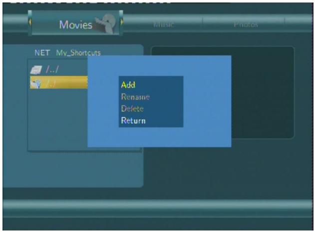 EMTEC HDD MOVIE CUBE R100 - Browsing through 'My Shortcuts' - 2