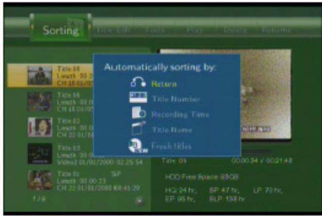 EMTEC HDD MOVIE CUBE R100 - Sorting Files - 1