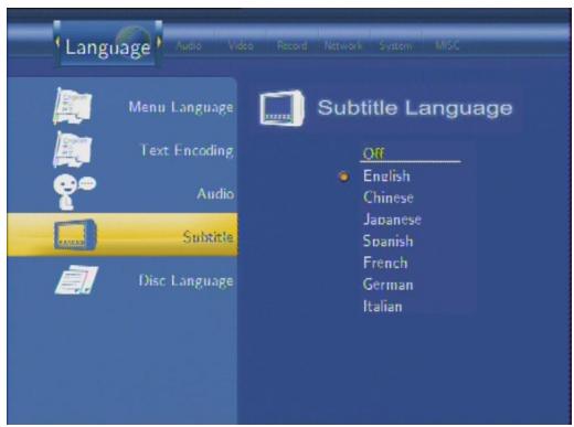 EMTEC HDD MOVIE CUBE R100 - Subtitle Language - 1