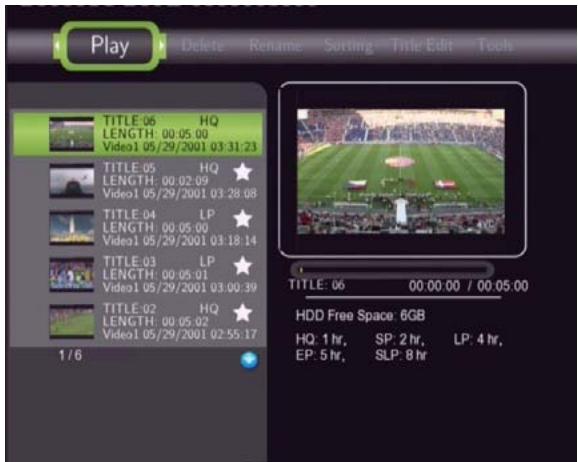 EMTEC HDD MOVIE CUBE S800 - Title List Menu - 1