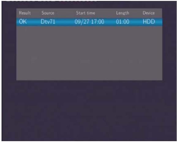 EMTEC HDD MOVIE CUBE S800 - Viewing Recording History - 1