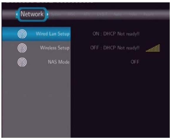EMTEC HDD MOVIE CUBE S800 - Changing Network Settings - 1