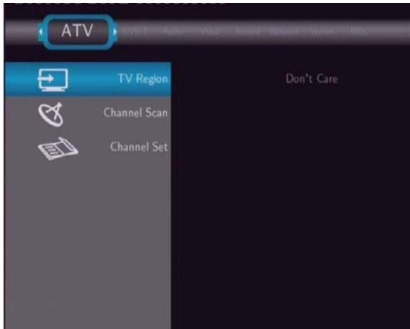 EMTEC HDD MOVIE CUBE S800 - Changing Analog TV settings - 1